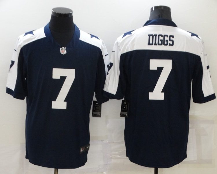 Men's Dallas Cowboys Trevon Diggs #7 Navy Jersey