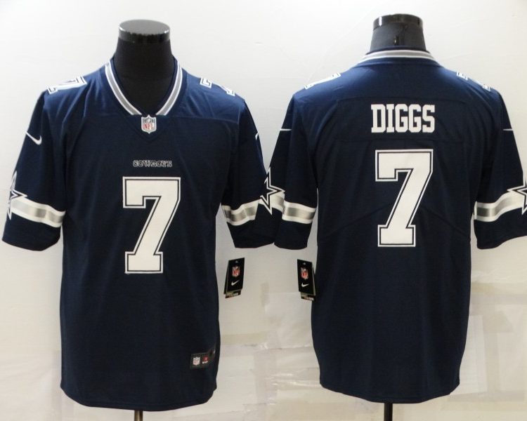Men's Dallas Cowboys Trevon Diggs #7 Navy Jersey