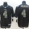 Men's Dallas Cowboys #4 Dak Prescott Black Authentic Jersey