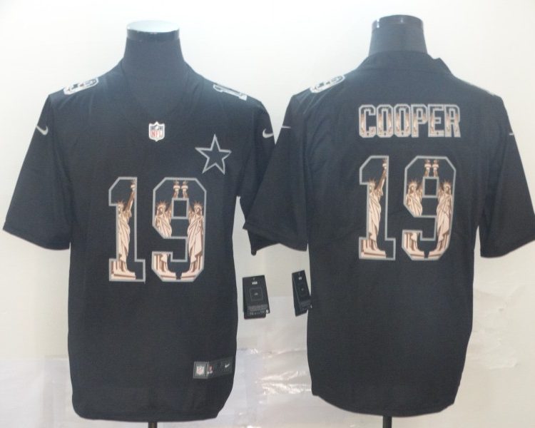 Men's Dallas Cowboys Amari Cooper #19 Black Authentic Jersey