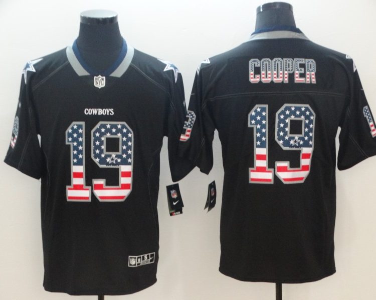 Men's Dallas Cowboys Amari Cooper #19 Black Jersey