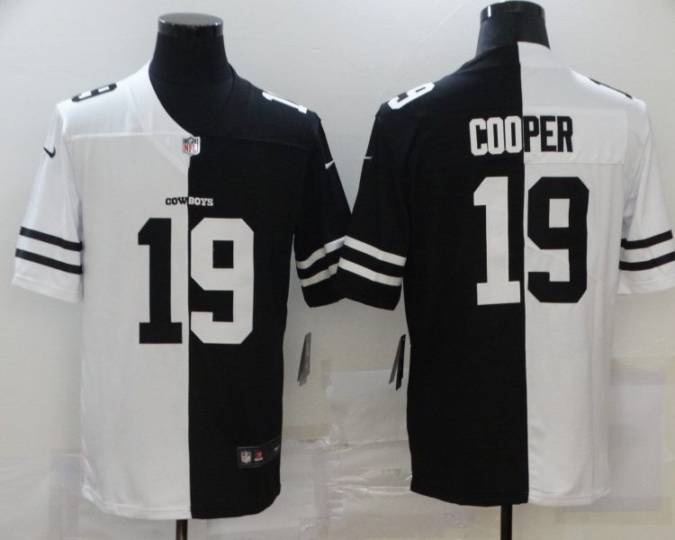 Men's Dallas Cowboys Amari Cooper #19 Black/White Jersey