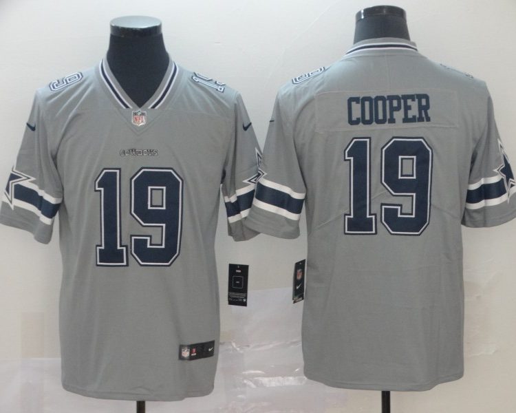 Men's Dallas Cowboys Amari Cooper #19 Gray Inverted Legend Jersey