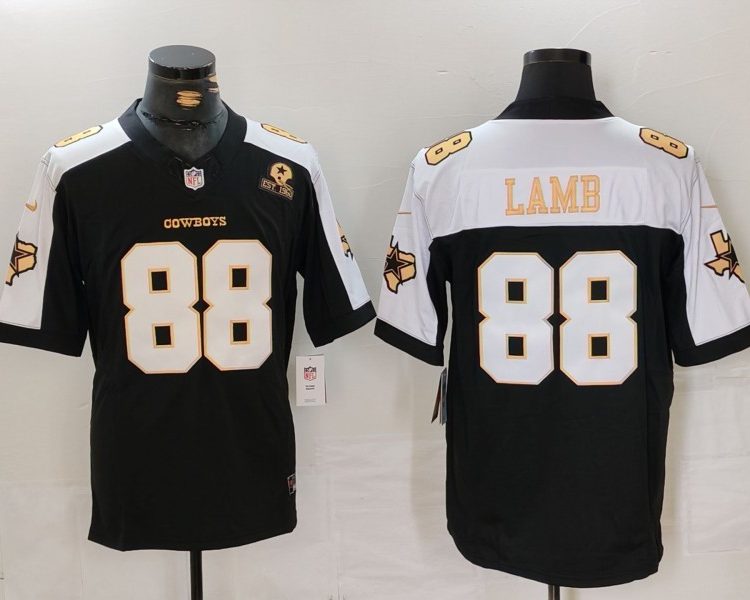 Men's Dallas Cowboys CeeDee Lamb #88 Black Alternate Team Jersey