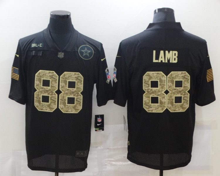 Men's Dallas Cowboys CeeDee Lamb #88 Black Jersey