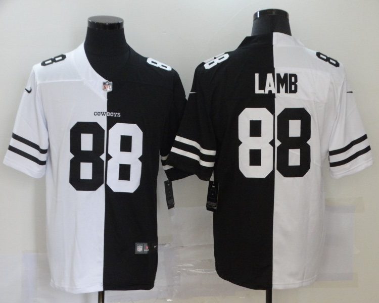 Men's Dallas Cowboys CeeDee Lamb #88 Black/White Jersey