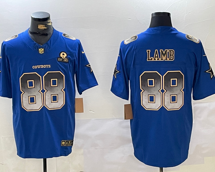 Men's Dallas Cowboys CeeDee Lamb #88 Blue Jersey