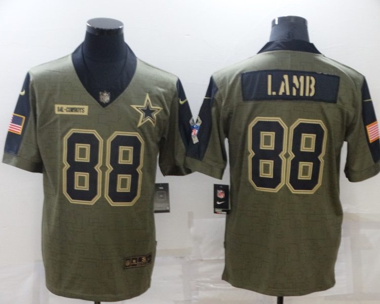 Men's Dallas Cowboys CeeDee Lamb #88 Brown Jersey