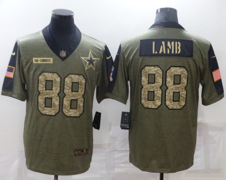Men's Dallas Cowboys CeeDee Lamb #88 Brown Jersey