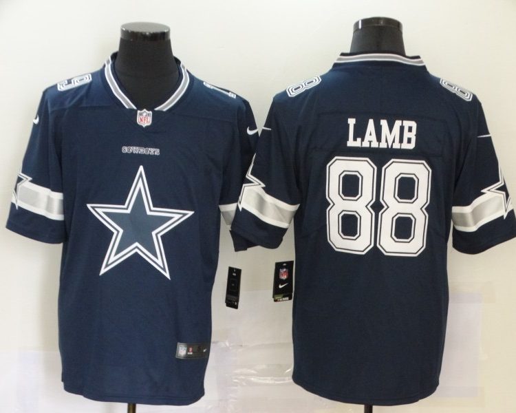 Men's Dallas Cowboys CeeDee Lamb #88 Navy Jersey