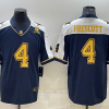 Men's Dallas Cowboys Dak Prescott #4 Navy Authentic Jersey