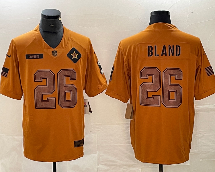 Men's Dallas Cowboys DaRon Bland #26 Brown 2023 Salute To Service Retired Limited Jersey