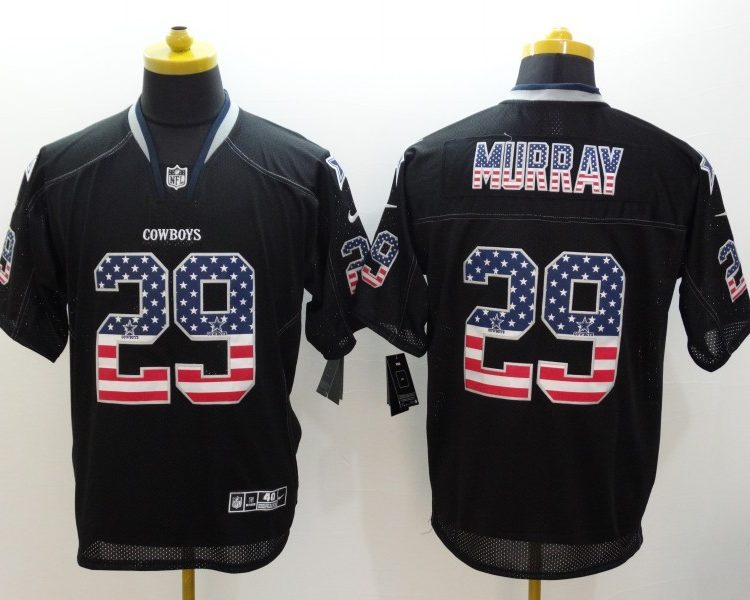 Men's Dallas Cowboys DeMarco Murray #29 Black Jersey
