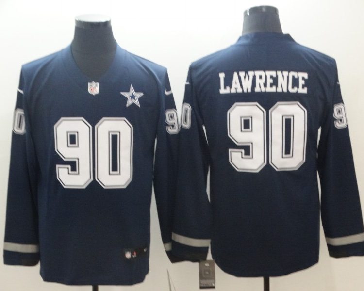 Men's Dallas Cowboys DeMarcus Lawrence #90 Navy Jersey