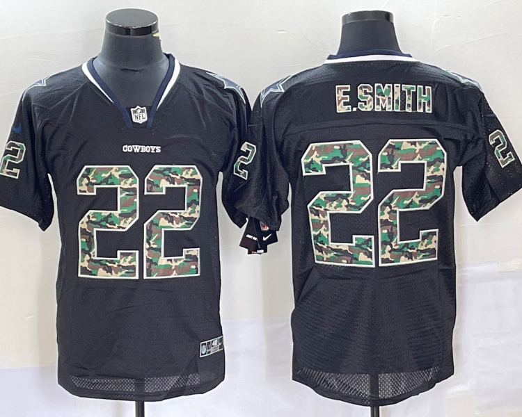 Men's Dallas Cowboys Emmitt Smith #22 Black Jersey