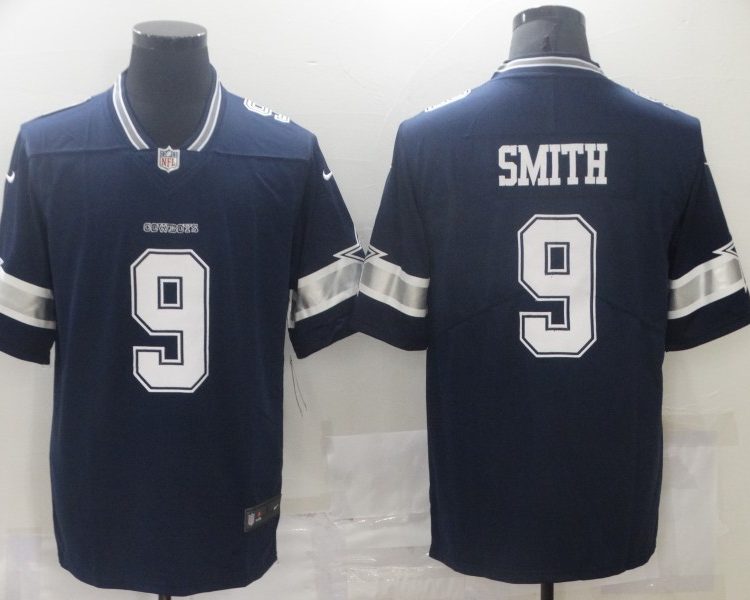 Men's Dallas Cowboys Emmitt Smith #9 Navy Jersey
