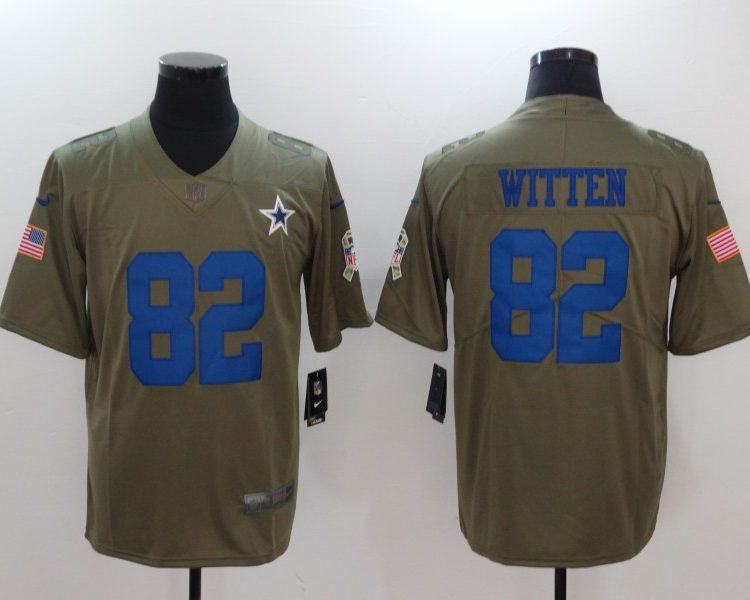 Men's Dallas Cowboys Jason Witten #82 Brown Jersey