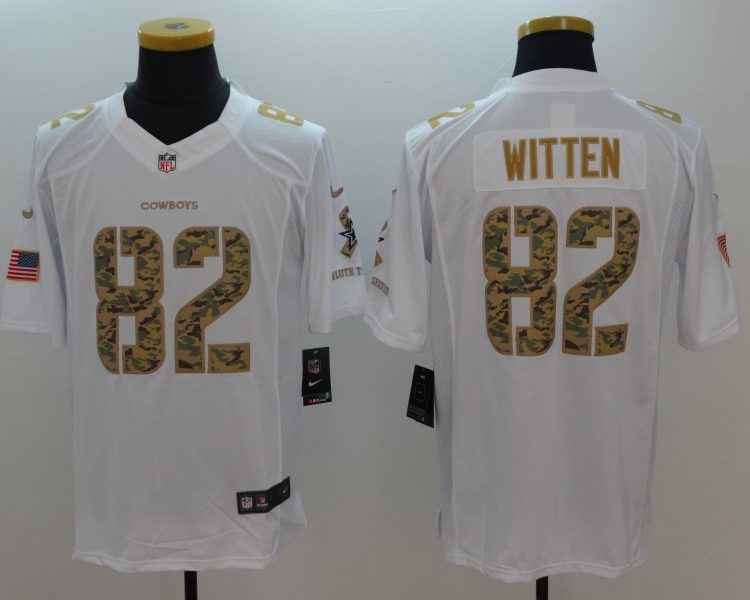 Men's Dallas Cowboys Jason Witten #82 White Jersey