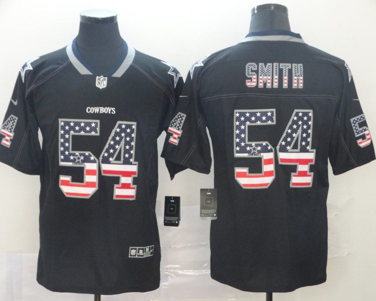 Men's Dallas Cowboys Jaylon Smith #54 Black Authentic Jersey
