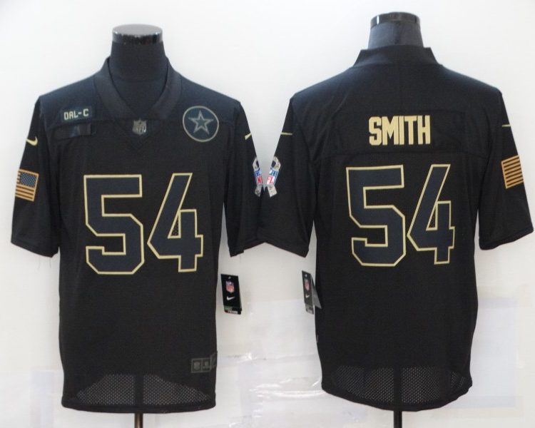 Men's Dallas Cowboys Jaylon Smith #54 Black Jersey