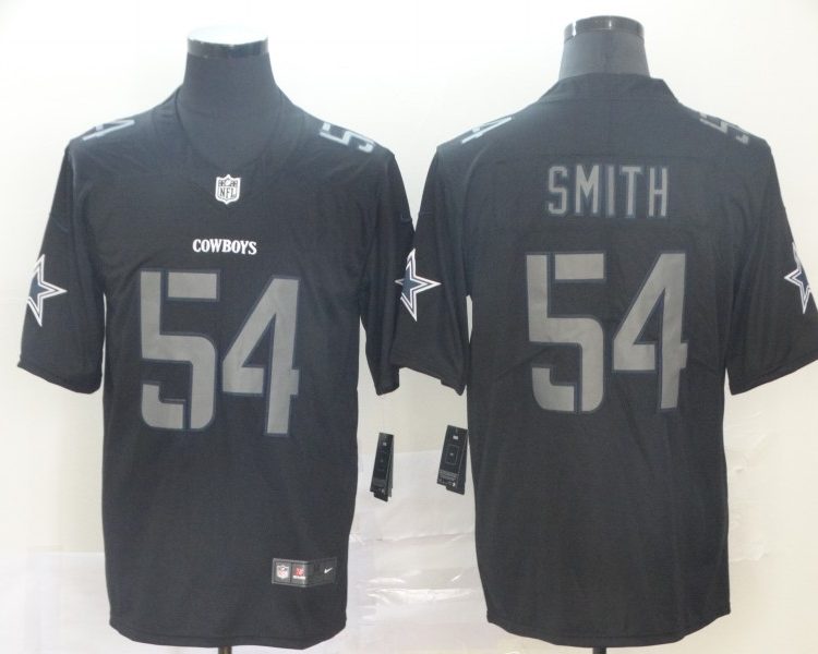 Men's Dallas Cowboys Jaylon Smith #54 Black Jersey