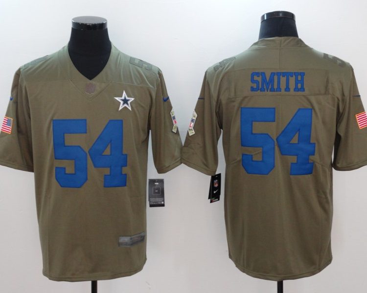 Men's Dallas Cowboys Jaylon Smith #54 Brown Alternate Jersey