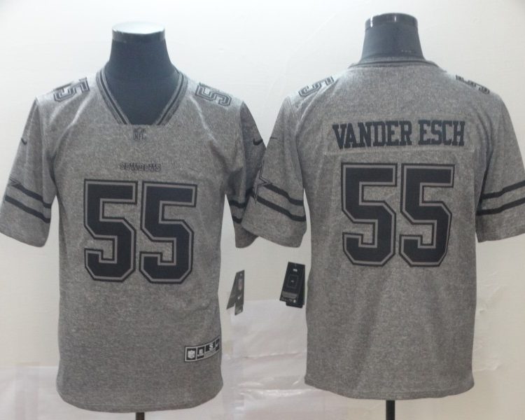 Men's Dallas Cowboys Leighton Vander Esch #55 Gray Alternate Jersey