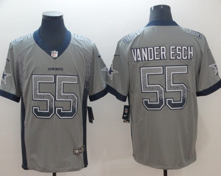 Men's Dallas Cowboys Leighton Vander Esch #55 Gray Jersey