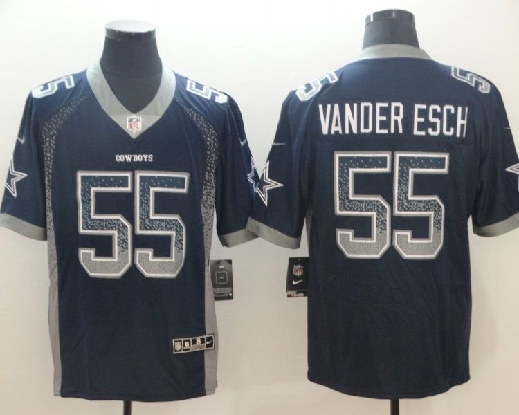 Men's Dallas Cowboys Leighton Vander Esch #55 Navy Alternate Jersey