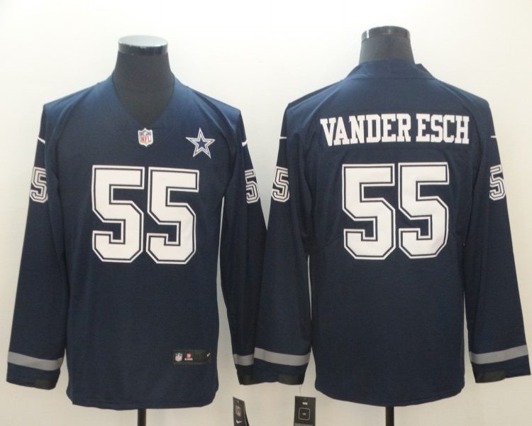 Men's Dallas Cowboys Leighton Vander Esch #55 Navy Jersey