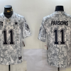 Men's Dallas Cowboys Micah Parsons #11 Arctic Camo 2024 Salute to Service Limited Jersey