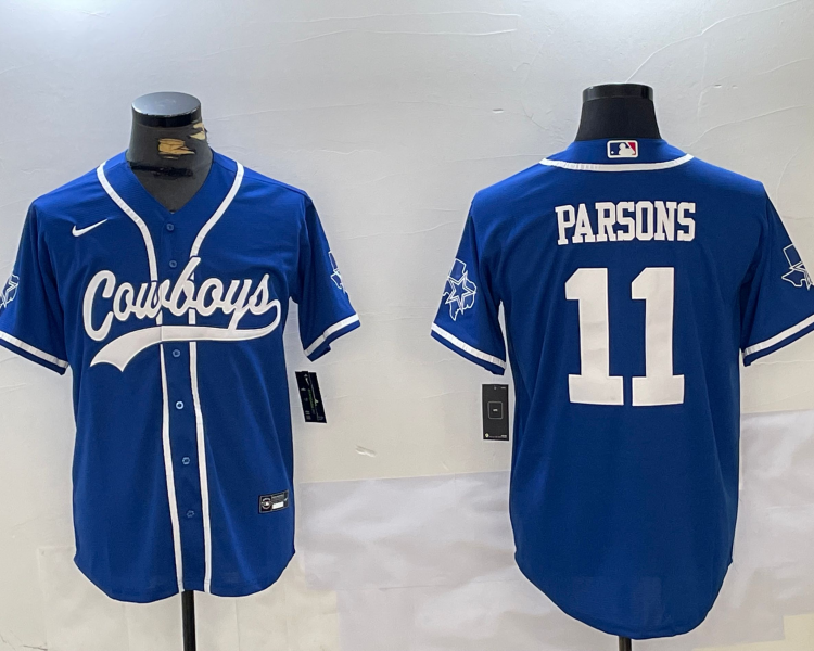 Men's Dallas Cowboys Micah Parsons #11 Blue Jersey