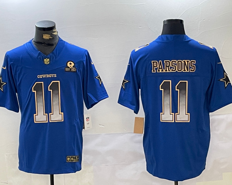 Men's Dallas Cowboys Micah Parsons #11 Blue Jersey