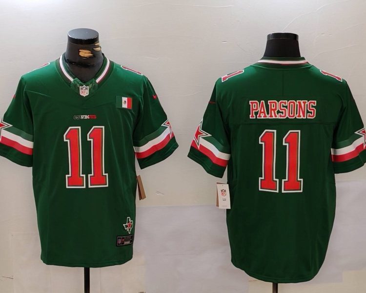 Men's Dallas Cowboys Micah Parsons #11 Green Vapor F.U.S.E. Limited Jersey