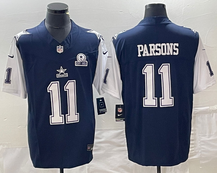 Men's Dallas Cowboys Micah Parsons #11 Navy Jersey