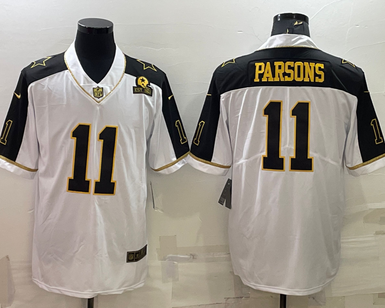 Men's Dallas Cowboys Micah Parsons #11 White Jersey