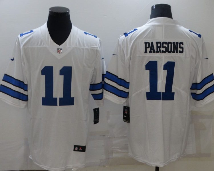 Men's Dallas Cowboys Micah Parsons #11 White Jersey