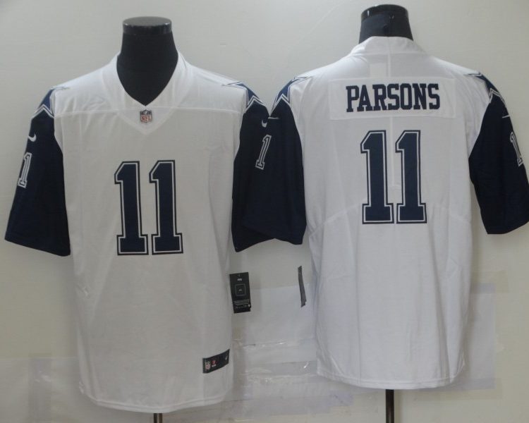 Men's Dallas Cowboys Micah Parsons #11 White Jersey