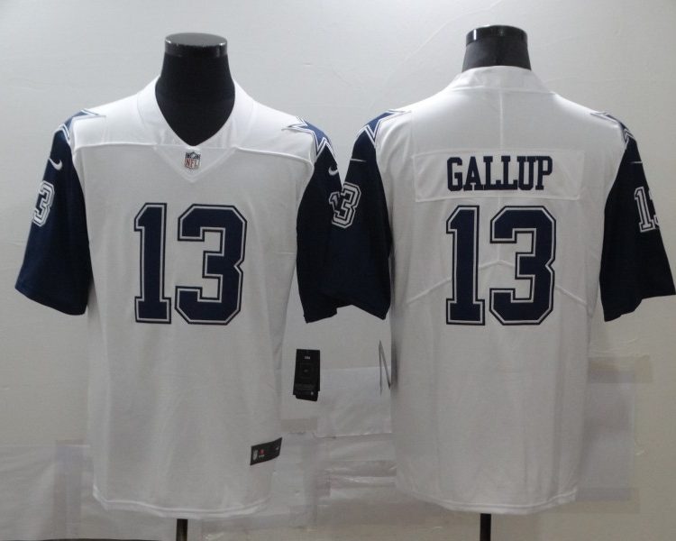 Men's Dallas Cowboys Michael Gallup #13 White Jersey