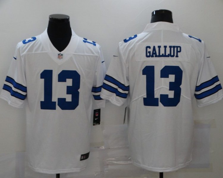 Men's Dallas Cowboys Michael Gallup #13 White Jersey