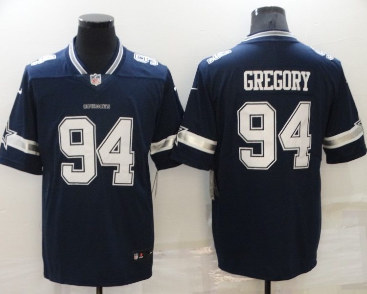 Men's Dallas Cowboys Randy Gregory #94 Navy Jersey