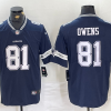 Men's Dallas Cowboys Terrell Owens #81 Navy Jersey