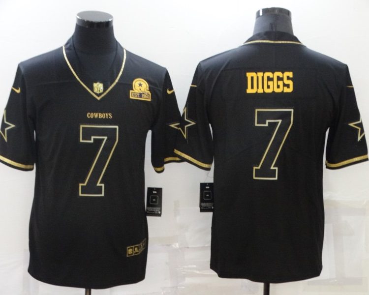 Men's Dallas Cowboys Trevon Diggs #7 Black Jersey