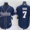 Men's Dallas Cowboys Trevon Diggs #7 Navy Jersey Joint Edition