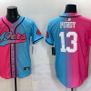 Men's San Francisco 49ers Brock Purdy #13 Pink/Blue Jersey