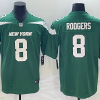 Men's New York Jets Aaron Rodgers #8 Gotham Green Jersey
