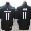 Men's New York Jets Denzel Mims #11 Black Jersey