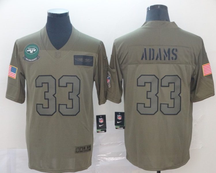 Men's New York Jets Jamal Adams #33 Brown Jersey