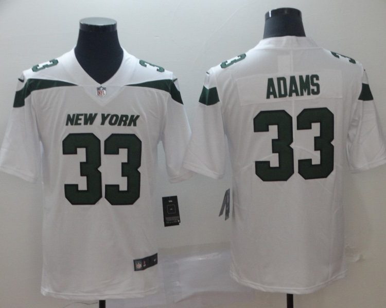 Men's New York Jets Jamal Adams #33 White Jersey