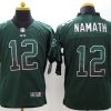 Men's New York Jets Joe Namath #12 Green Jersey